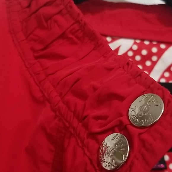 SOLD Betsey Johnson Red Nautical Windbreaker Jacket - Picture 5 of 8